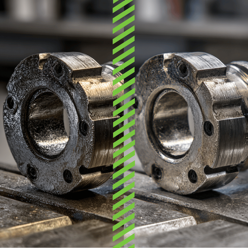 Tiefenwirksame Reinigung von Maschinenbauteilen mit Arvox Pro – materialschonender Fettlöser für Werkstatt, Industrieanwendungen und die Küche.